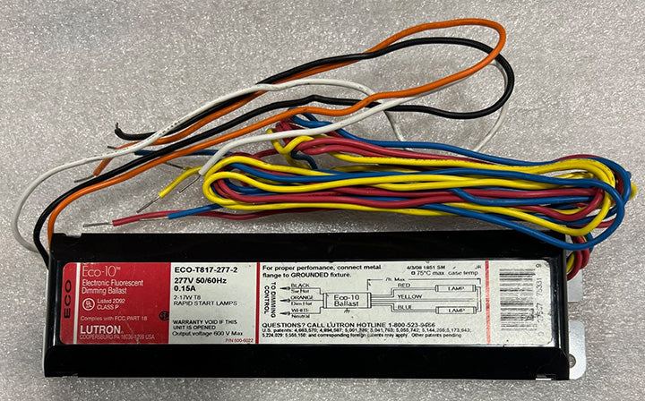 Lutron Ballast ECO-T817-277-2 electronic ballast for 277-volt fluorescent lighting systems