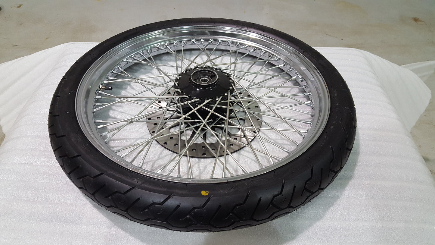 Front Wheel(2.15-21) Chrome (Free Shipping in USA, located in USA)