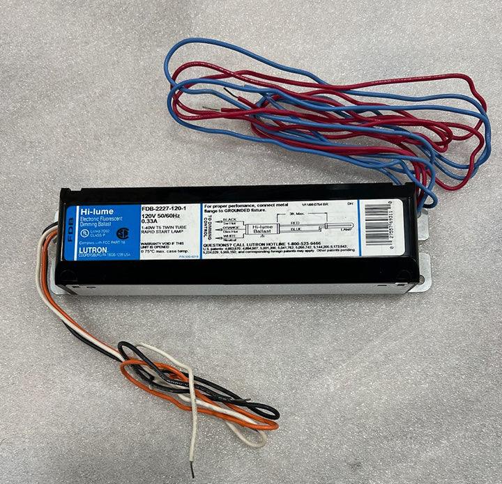 Lutron Ballast FDB-2227-120-1 electronic fluorescent lamp ballast with sealed casing and 120V compatibility