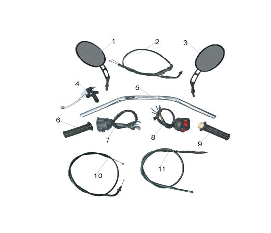 Clutch Cable (Free Shipping in USA, located in USA)