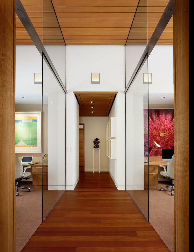 Reflex Recessed Indirect LED Wall Fixture Shown in Home Entryway Foyer
