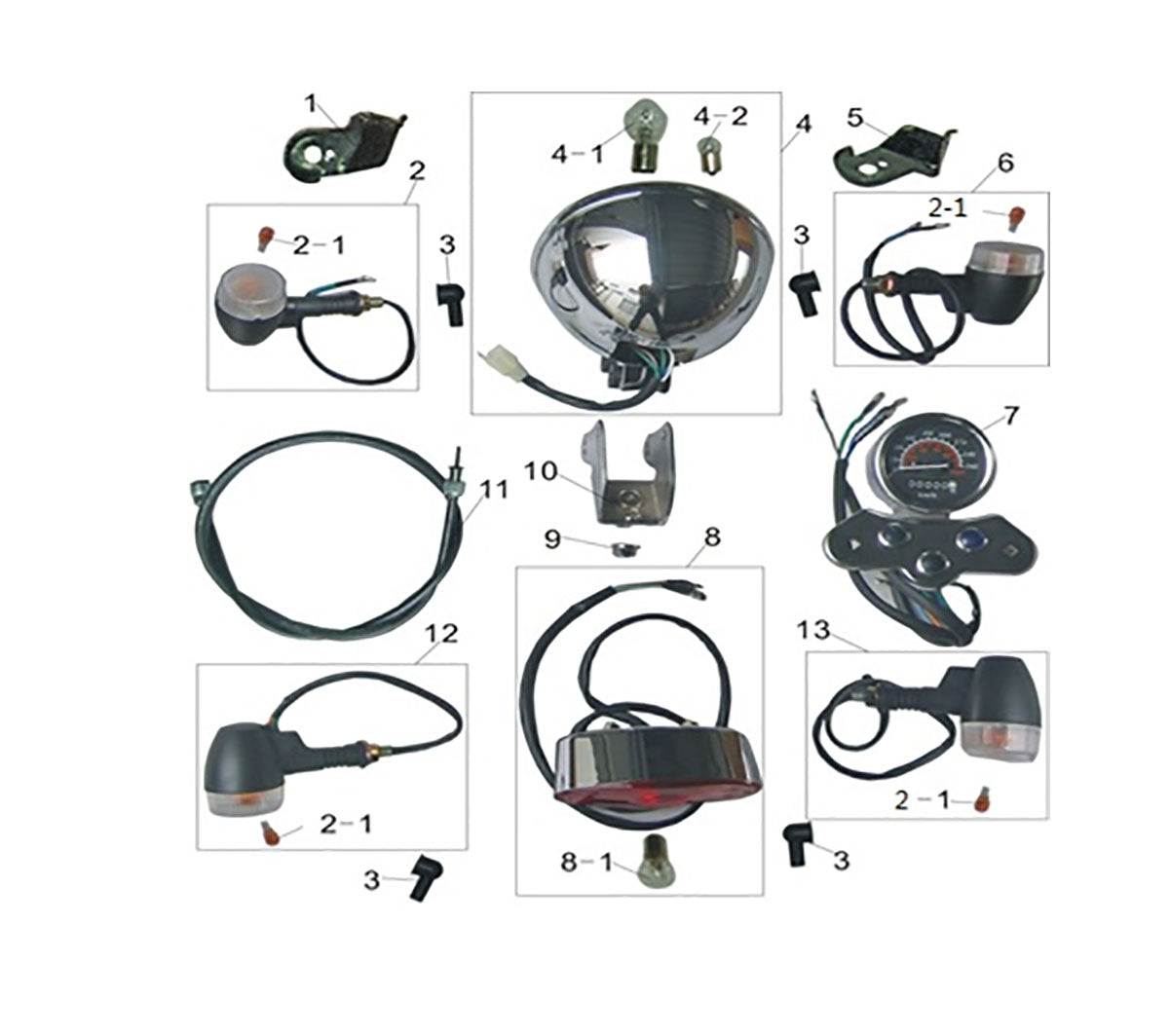 Turn Signal Light Assy., Left Front Lens (Free Shipping in USA, located in USA)