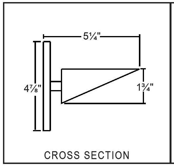 Belfer Lighting wedge wall sconce 6215 7215