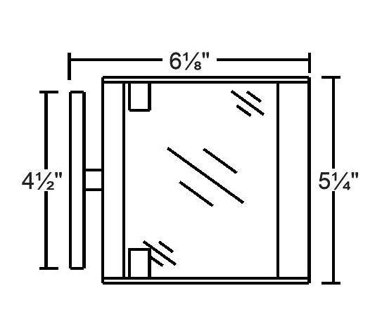 WS7215 LED ELV1 - The LED Wedge Lens™ Wall Sconce (ELV1)
