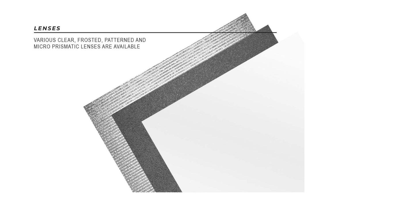 WS L - Lens with clear, frosted, patterned, and micro prismatic options for halogen and LED wall sconces