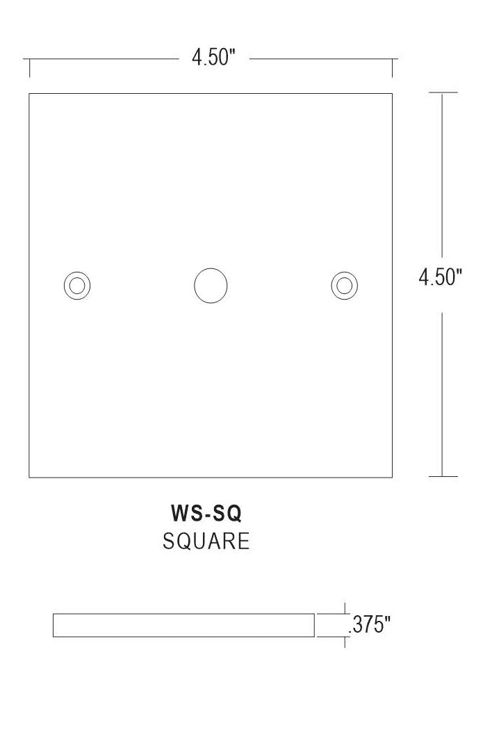 BELFER WALL SCONCE SQUARE BACKPLATE