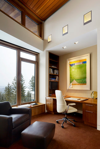 Reflex Recessed Indirect LED Wall Light  Shown in Home office