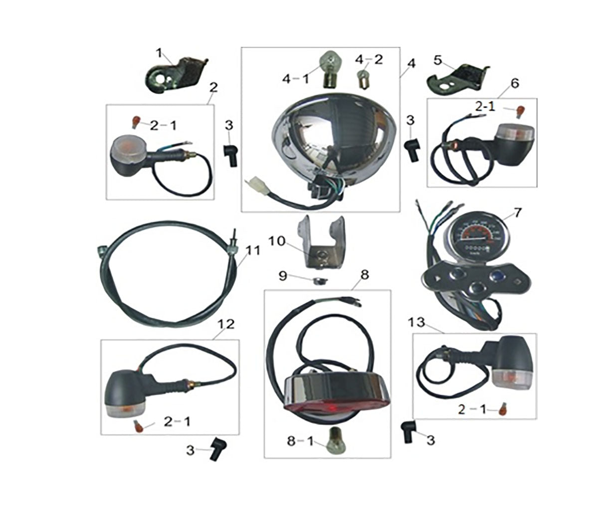 Headlight Assy (Free Shipping in USA, located in USA)